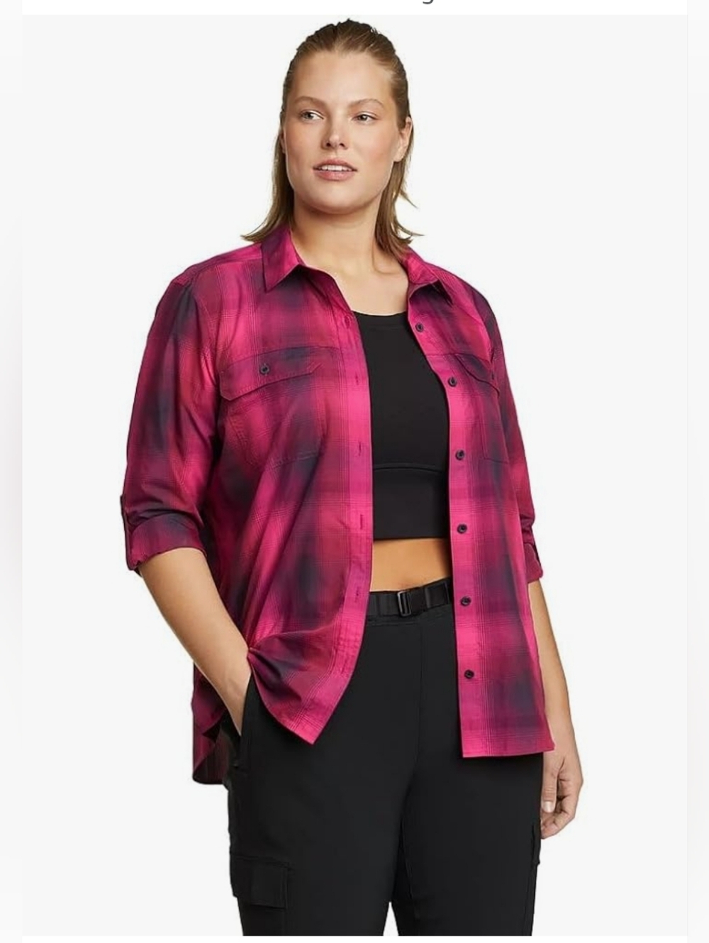 Like New Eddie Bauer Women's Mountain Long Sleeve Top - Medium